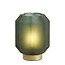 Light en Living Tafellamp LED Ø13x16,5 cm YVIAS glas mat donker groen+goud