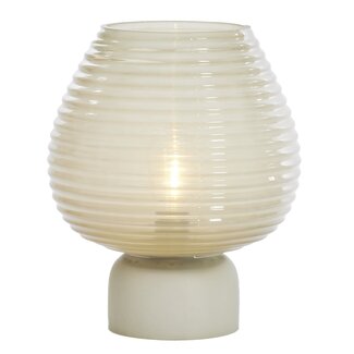 Light en Living Tafellamp LED Ø22x27 cm ALENNA glas groen grijs