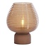 Light & Living Tafellamp LED Ø22x27 cm ALENNA glas bruin