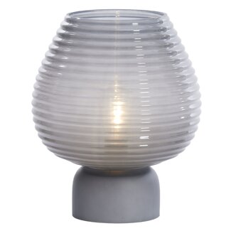 Light en Living Tafellamp LED Ø22x27 cm ALENNA glas grijs Light en Living Tafellamp LED Ø22x27 cm ALENNA glas grijs