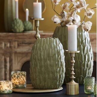 Light en Living Kandelaar Ø11x54 cm SHEVA mat antiek  brons Light en Living Kandelaar Ø11x54 cm SHEVA mat antiek  brons