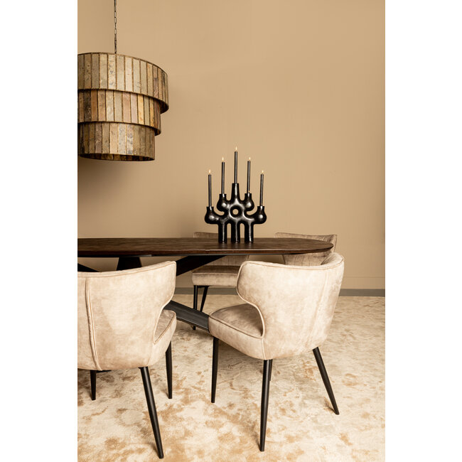 PTMD Eettafelstoel Zinno bruin