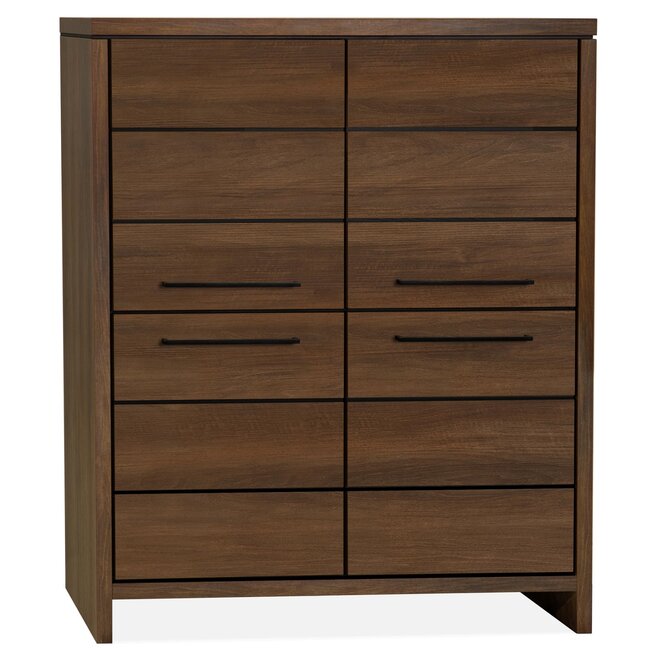 WoonMax Opbergkast Sheffield Dark Almond 4 deurs - 142 cm