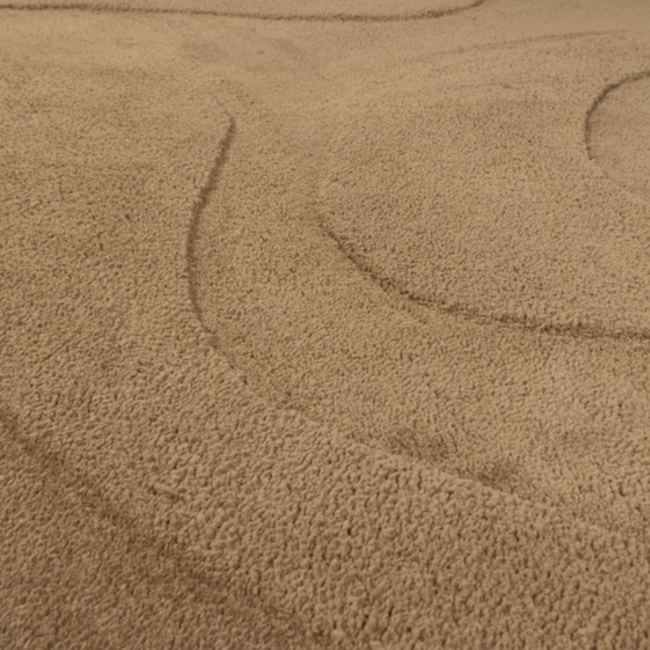 Woood Alya Vloerkleed Organisch Pale Brown 170x240cm