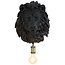 Light en Living Wandlamp 33,5x19x40,5 cm LION mat  zwart