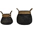 Light en Living Mand Set van 2  BONGAS  bamboe zwart