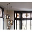Light en Living Hanglamp MEDINA antiek  brons+glas smoke - 2 maten