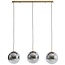 Light en Living Hanglamp 3L 120x30x30 cm MEDINA glas  smoke+goud