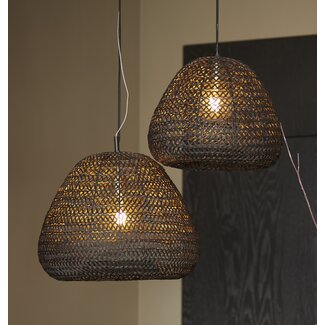 Light & Living Hanglamp FINOU mat zwart Ø42x38 cm