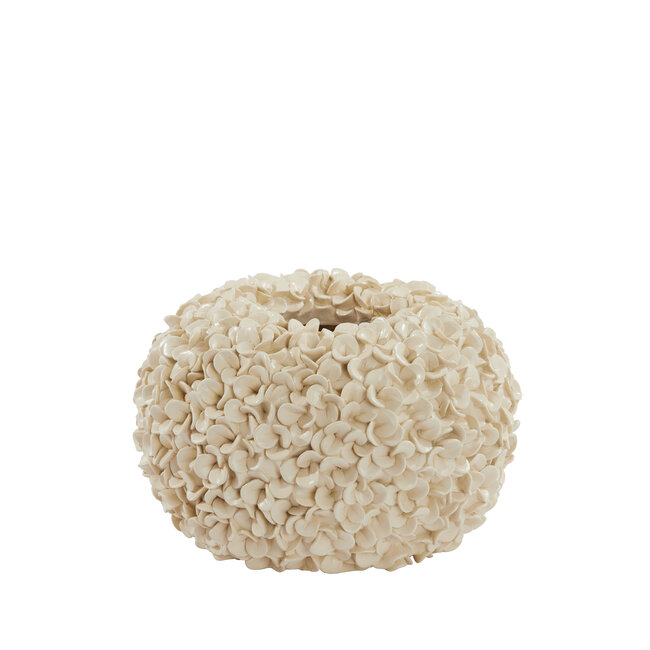 Light en Living Vaas deco Ø38x23 cm PHYLIA crème