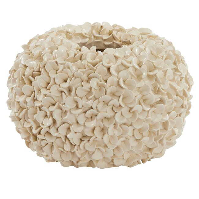 Light en Living Vaas deco Ø38x23 cm PHYLIA crème