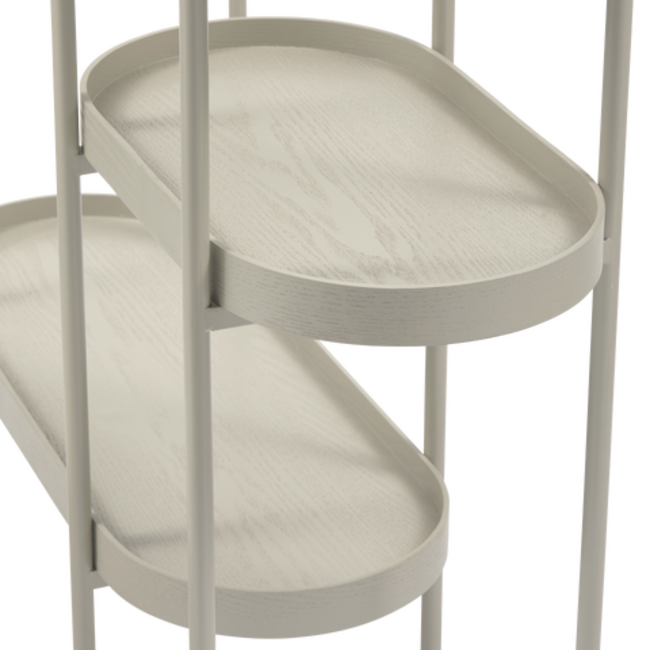 Woood Noan Sidetable Hout/metaal Antique Beige