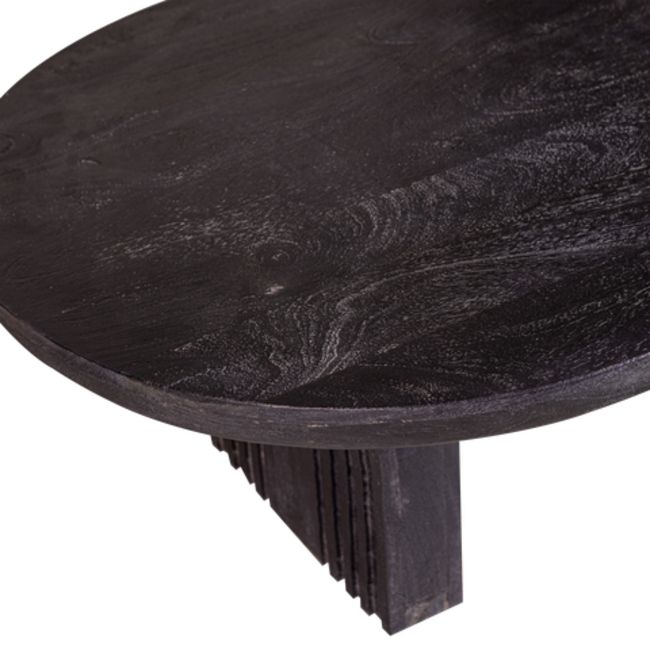 Woood Steppe Salontafel Mango Hout Zwart