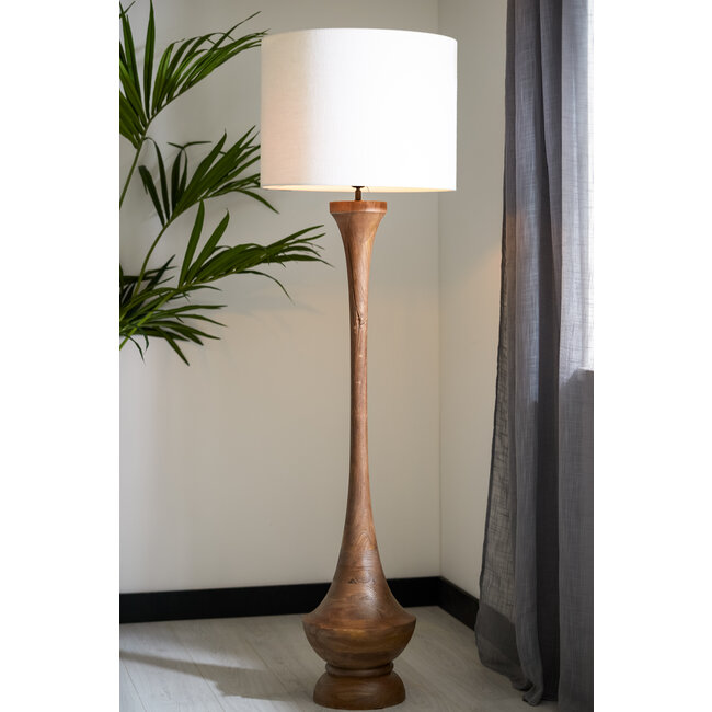 Light en Living Lampenkap cilinder 50-50-38 cm LIVIGNO eiwit