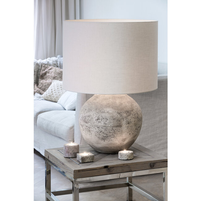 Light en Living Lampenkap cilinder 50-50-38 cm LIVIGNO eiwit