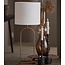 Light en Living Lampenkap cilinder 35-35-30 cm LIVIGNO eiwit