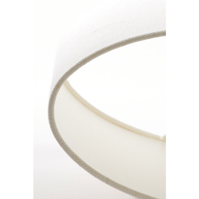 Light en Living Lampenkap ovaal recht smal 45-21-32 cm LIVIGNO eiwit