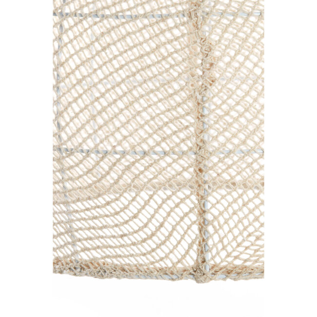 Light en Living Hanglamp Ø50x50 cm MAKASSAR zijde  crème