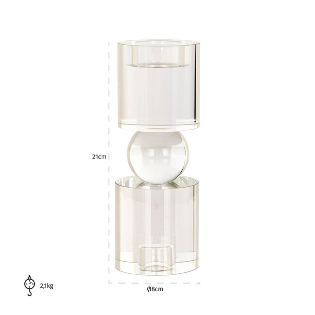 Richmond Interiors  Kandelaar Zahra Kristal