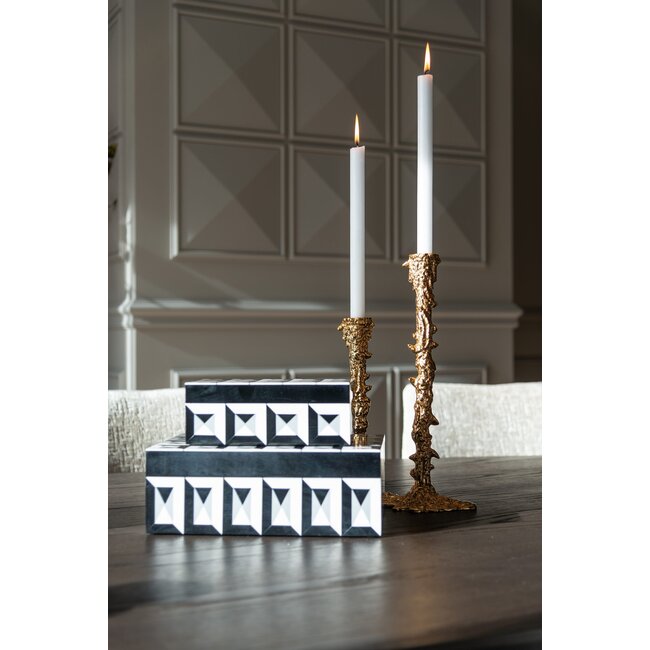 Richmond Interiors  Juwelenbox Licia zwart / wit klein