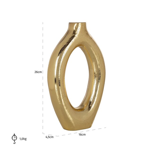 Richmond Interiors  Vaas Caylie groot goud