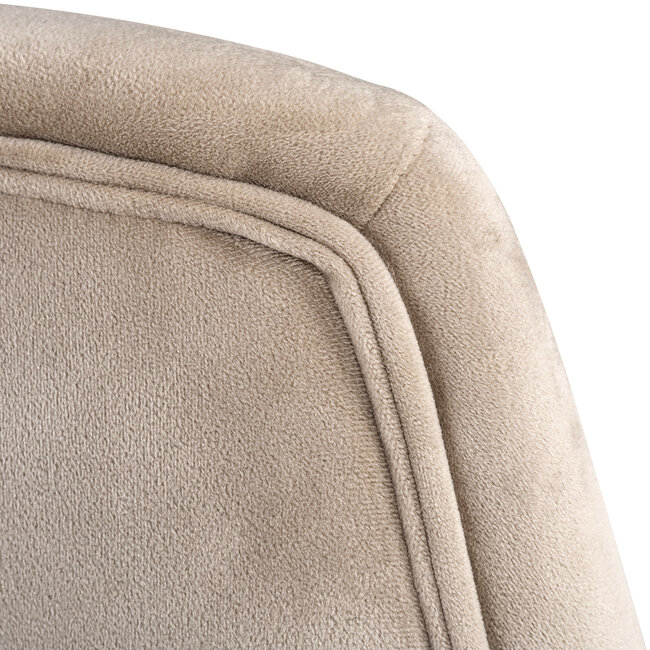 Richmond Interiors  Draaifauteuil Nora khaki velvet (Quartz Khaki 903)