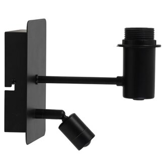 Light en Living Wandlamp 20x11x18 cm MONTANA mat zwart Light en Living Wandlamp 20x11x18 cm MONTANA mat zwart