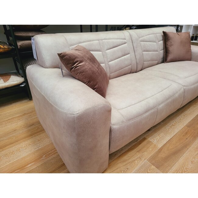 WoonMax Bank Nashville - 3 zits bank - Stof zorro - Showroommodel