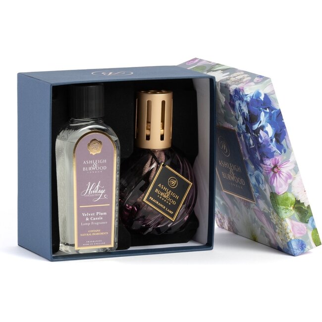 Ashleigh & Burwood Geurlamp Heritage Mauve en geurolie Velvet Plum & Cassis