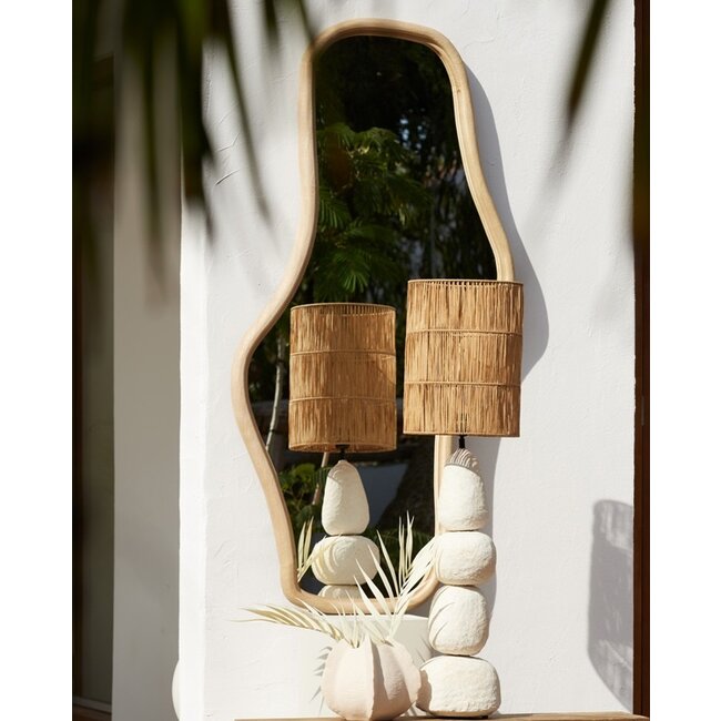 Light en Living Spiegel 80x5x161 cm CELANO hout mat naturel