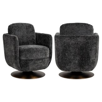 Richmond Interiors  Draaifauteuil Turner graphite island (Island graphite 66)