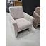 WoonMax Fauteuil Portland rug laag stof Art beige showroommodel