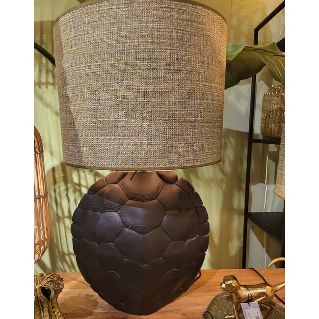 Light & Living Lampvoet TURTLE  zwart 48 cm hoog