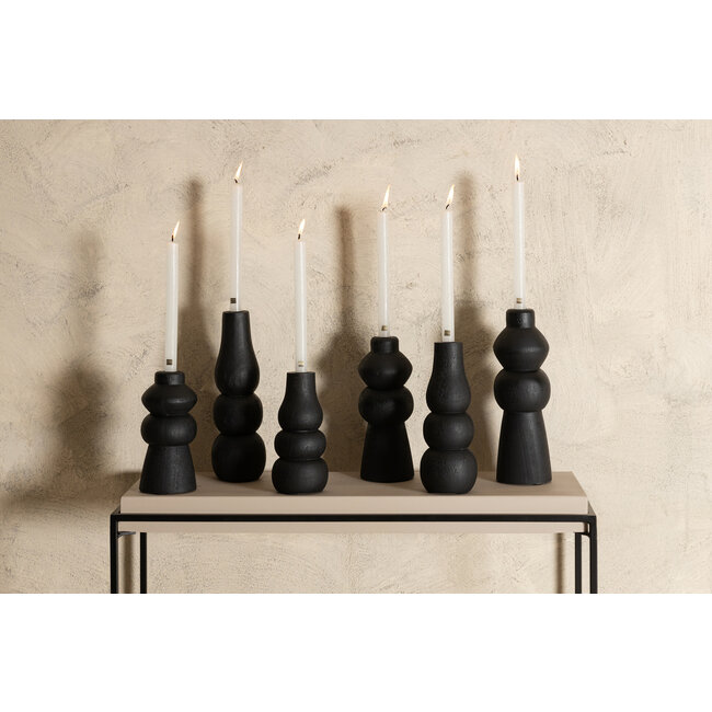 PTMD Kandelaar Emmie mango zwart L