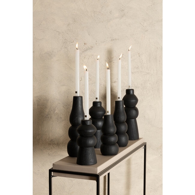 PTMD Kandelaar Emmie mango zwart L