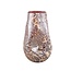 PTMD Vaas Xamery rood dik glas vase bubble waves L