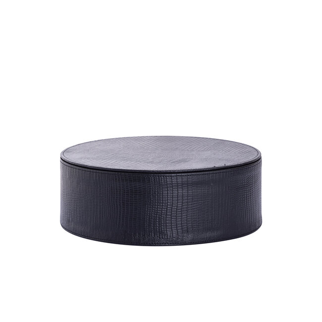 PTMD Box Rafal zwart vegan leer – set van 3