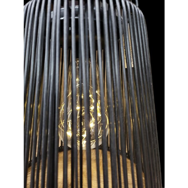 Countryfield Lantaarn LED solar Luana zwart L