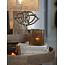Light en Living Ornament op voet 22x6x36 cm PAPAVERU antique brons