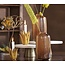 Light en Living Ornament op voet 28x8,5x45 cm PAPAVERU antique brons
