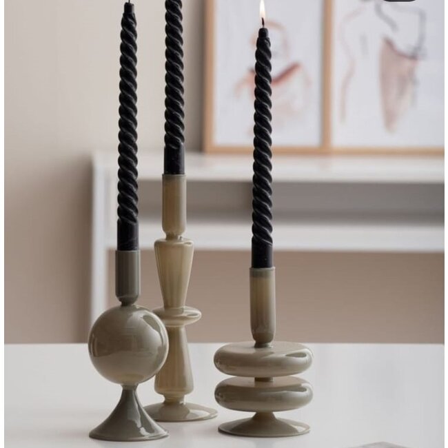 Present Time Kandelaar Sparkle Tall vergrijsd groen