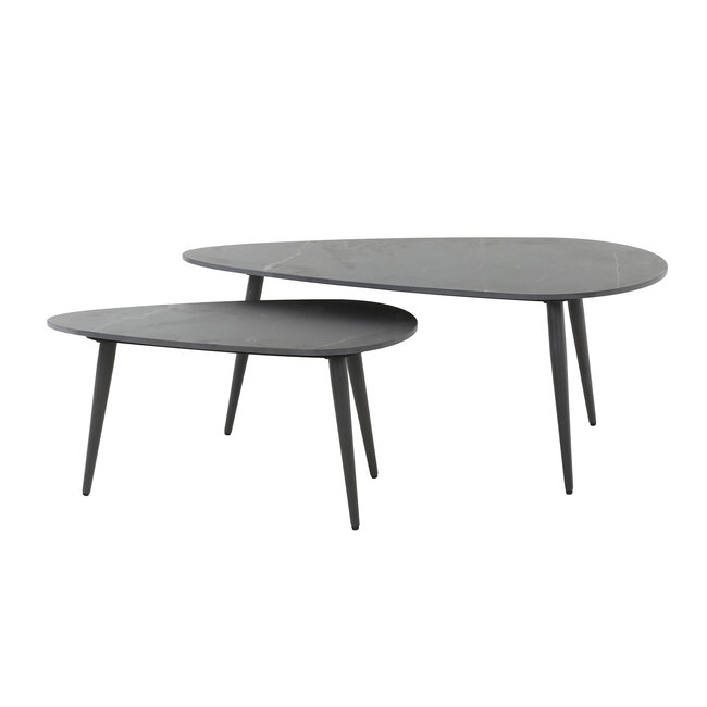 WoonStijl Salontafel set van 2 niervormig ceramic