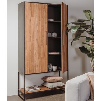 Tower Living Opbergkast Felino Teak 2 deurs - Showroommodel