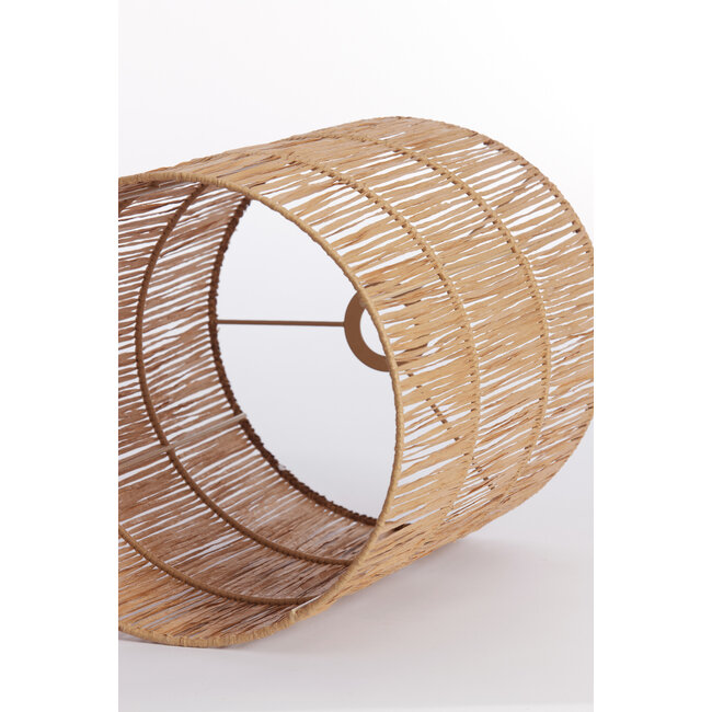 Light en Living Kap cilinder 30-30-40 cm LANZANO raffia  naturel
