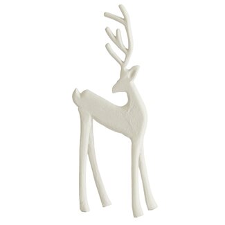 Light en Living Ornament 10x6.5x25.5 cm DEER crème