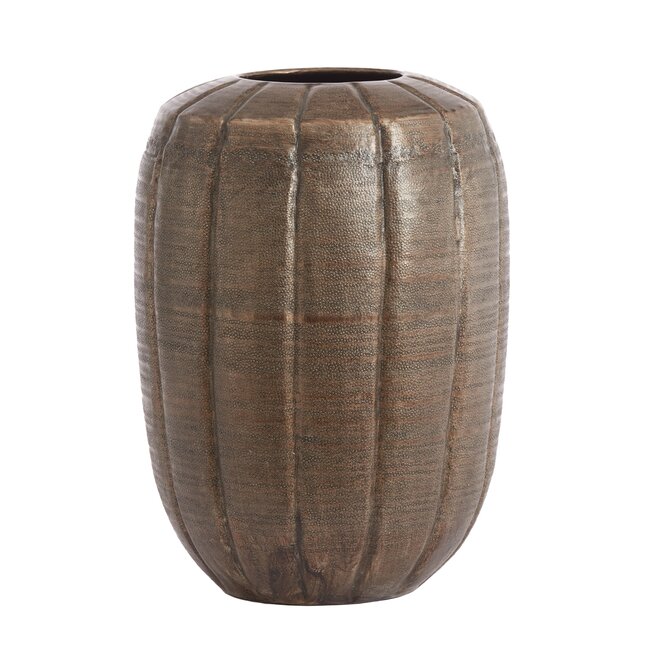 Light en Living Vaas deco Ø33.5x47 cm AGNITA donker bruin