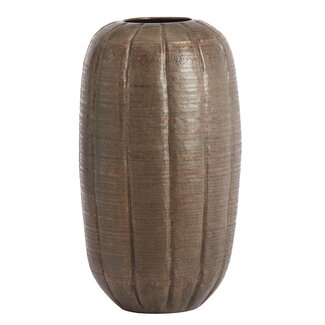 Light en Living Vaas deco Ø35x63 cm AGNITA donker bruin