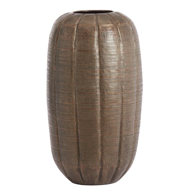 Light en Living Vaas deco Ø35x63 cm AGNITA donker bruin