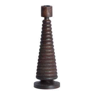 Light en Living Kandelaar Ø9x27.5 cm ALMOLA mango hout donker bruin