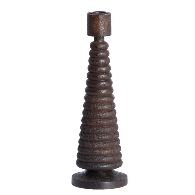 Light en Living Kandelaar Ø9x27.5 cm ALMOLA mango hout donker bruin
